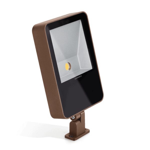 Lombardo TAG 21cm Asymmetric LED 3000k - Diffuser transparent - outdoor - corten