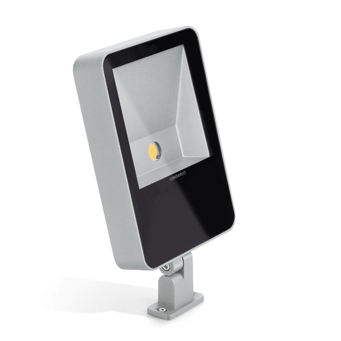 Lombardo TAG 21cm Asimmetrico LED 3000k - Diffusore trasparente - outdoor -  grigio high tech