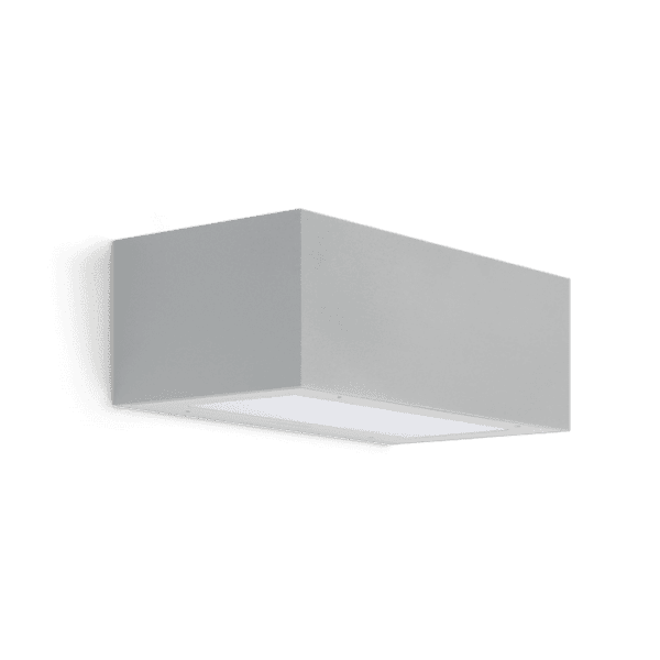Lombardo TREND 22cm LED 3000k 15W - Mono Emissione - Diffusore Poliglass - outdoor - grigio high tech