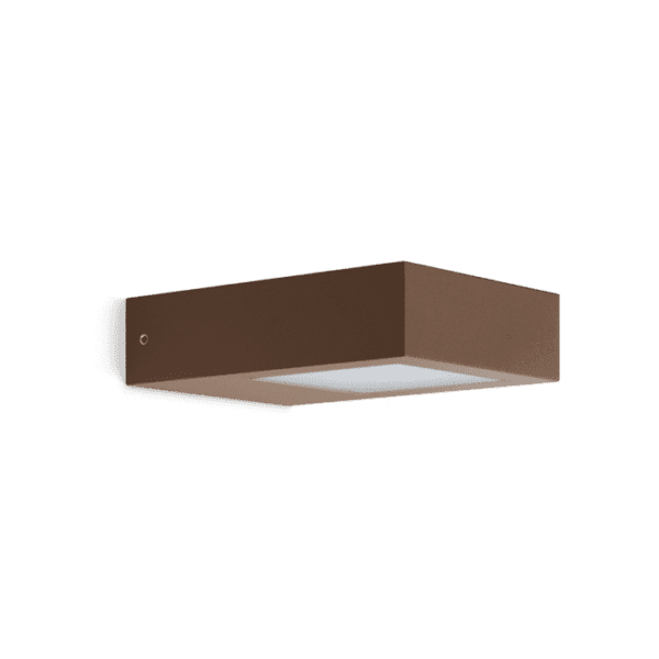 Lombardo TREND flat 125 LED 3000k - Monodirectional Light beam - Diffuser transparent - outdoor - corten