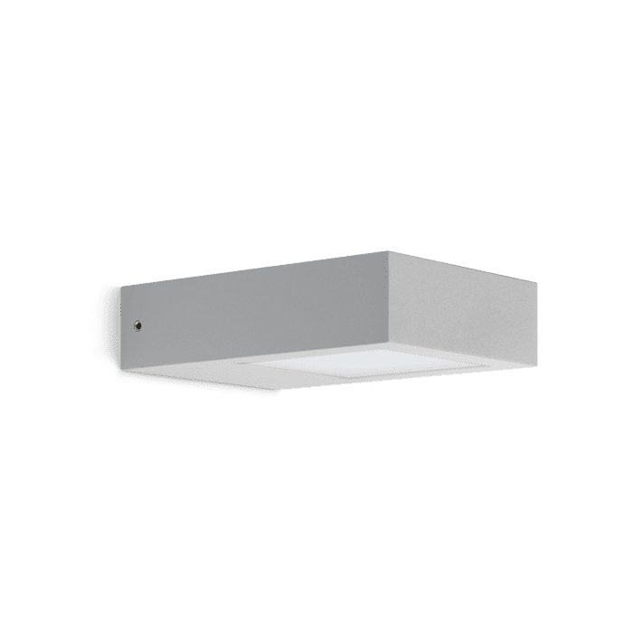 Lombardo TREND flat 125 LED 3000k 11W - Mono Emissione - Diffusore trasparente - outdoor - grigio high tech