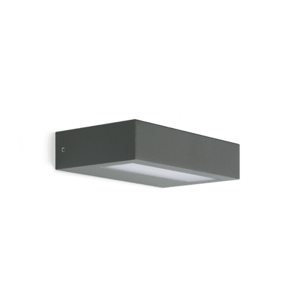 Lombardo TREND flat 20cm LED 3000k 11W - Mono Emissione - Diffusore trasparente - outdoor - antracite