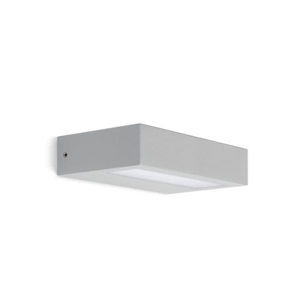 Lombardo TREND flat Up&Down 20cm LED 3000k - Bidirectional Light beam - Diffuser transparent - outdoor - grey high tech