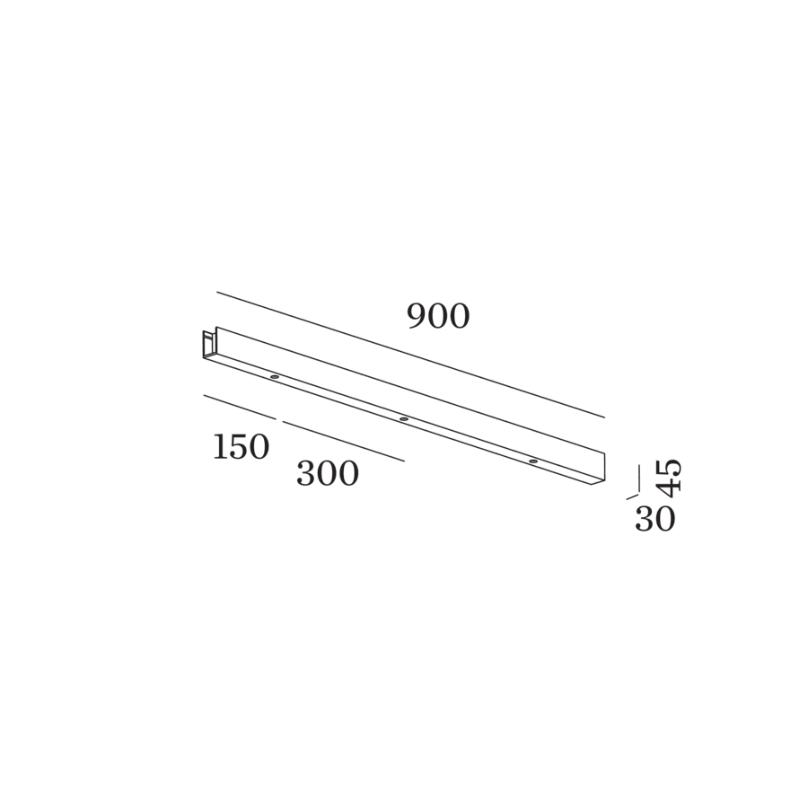 Wever Ducre MULTIPLE BASE LINEAR accessory for 3 suspensions