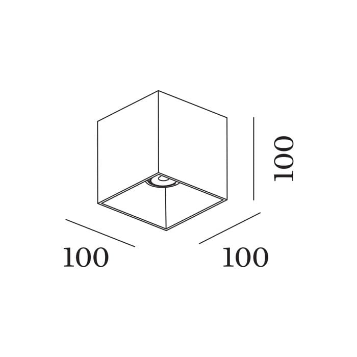 Wever e Ducrè BOX soffitto 1.0 - LED 3000K - oro - immagine 3