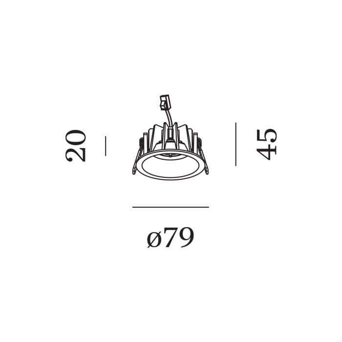 Wever e Ducrè Wever e Ducrè DEEP PETIT ceiling recessed 1.0 - LED 3000K - black - Image 3