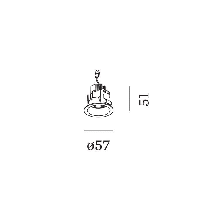 Wever e Ducrè Wever e Ducrè DEEP BIJOU ceiling recessed 1.0 - LED 3000K - blade springs - white - Image 3