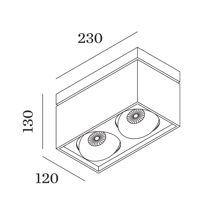 Wever e Ducrè SIRRO soffitto 2.0 - LED 2700K - bianco e nero - immagine 3