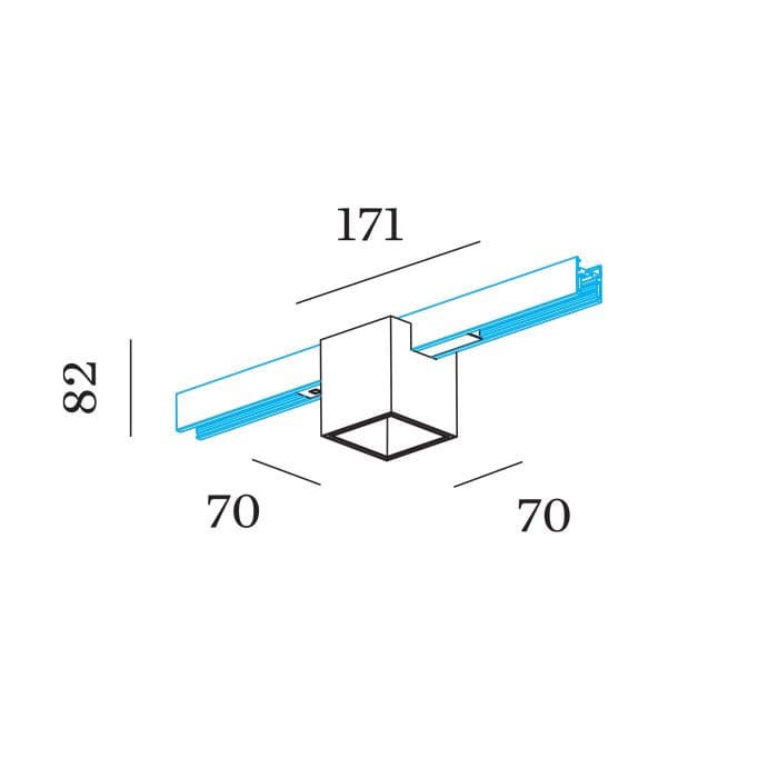 Wever e Ducrè BOX MINI ON TRACK 1.0 - LED 2700K - bianco e nero con adattatore nero - immagine 3