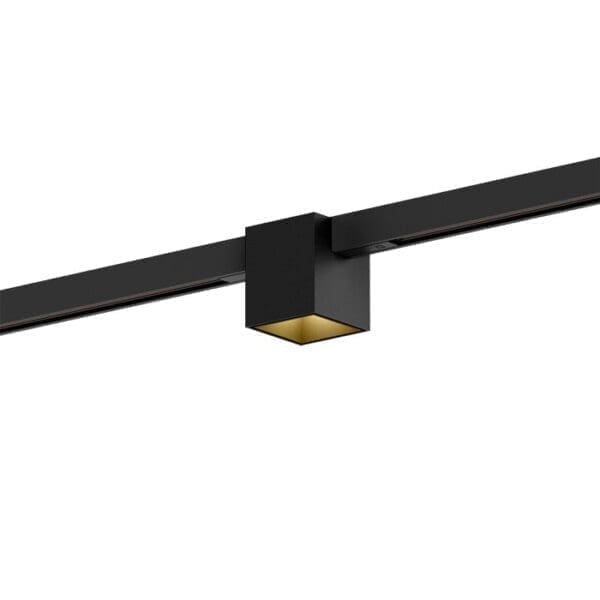 Wever e Ducrè BOX MINI ON TRACK 1.0 - LED 3000K - nero e oro con adattatore nero