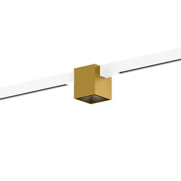 Wever e Ducrè BOX MINI ON TRACK 1.0 - LED 2700K - oro e nero con adattatore bianco