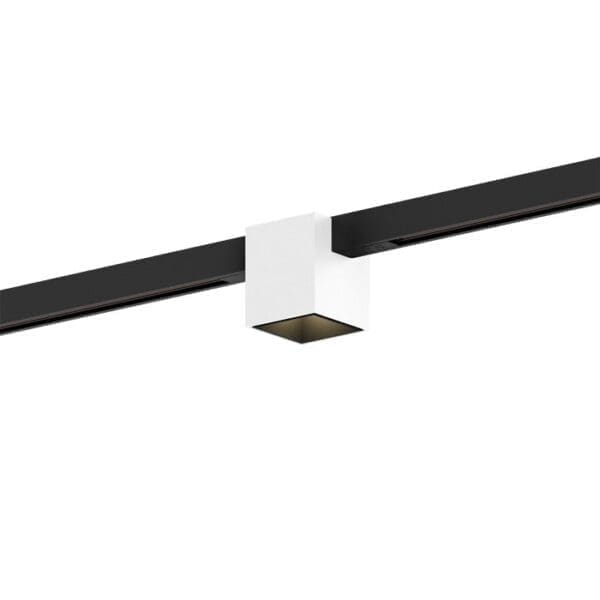 Wever e Ducrè BOX MINI ON TRACK 1.0 - LED 3000K - bianco e nero con adattatore nero
