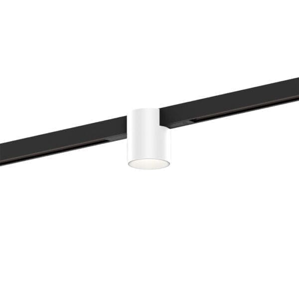 Wever e Ducrè RAY MINI ON TRACK 1.0 - LED 3000K - bianco con adattatore nero