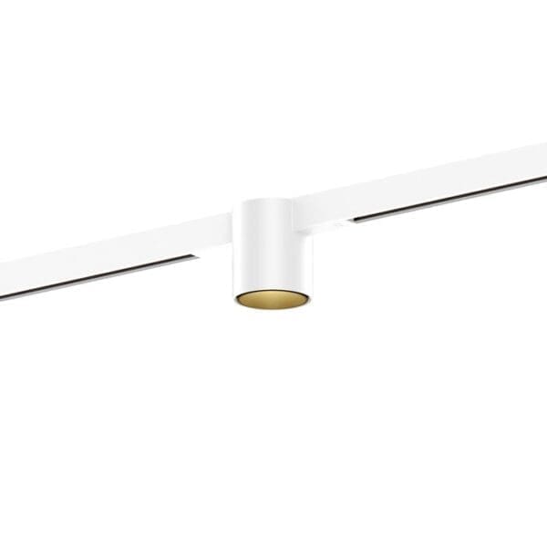 Wever e Ducrè RAY MINI ON TRACK 1.0 - LED 3000K - bianco e oro con adattatore bianco