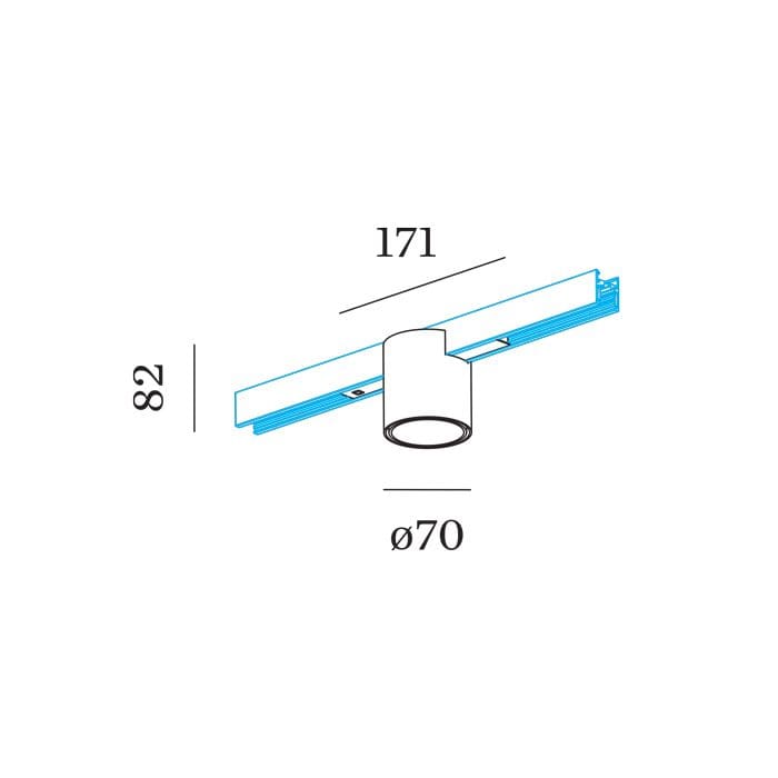 Wever e Ducrè RAY ON STREX 1.0 - 3000k - bianco con adattatore bianco - immagine 3
