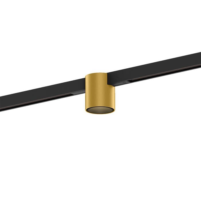 Wever e Ducrè RAY MINI ON TRACK 1.0 - LED 2700K - oro e nero con adattatore nero
