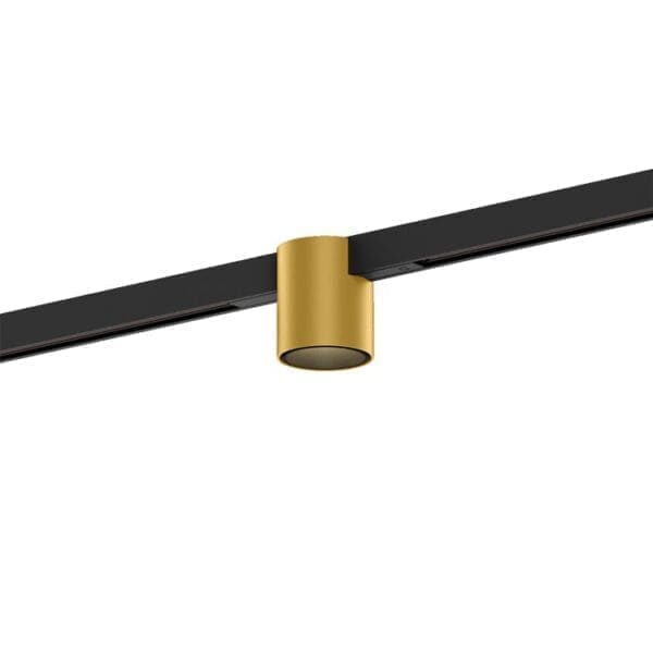 Wever e Ducrè RAY MINI ON TRACK 1.0 - LED 3000K - oro e nero con adattatore nero