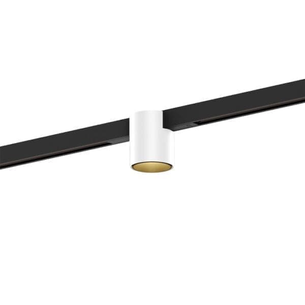 Wever e Ducrè RAY MINI ON TRACK 1.0 - LED 3000K - bianco e oro con adattatore nero