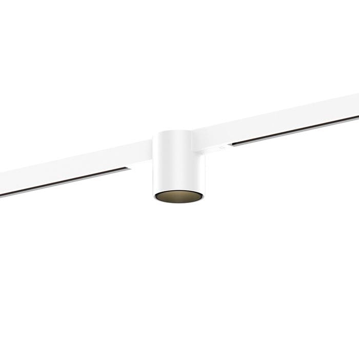 Wever e Ducrè RAY MINI ON TRACK 1.0 - LED 3000K - bianco e nero con adattatore bianco