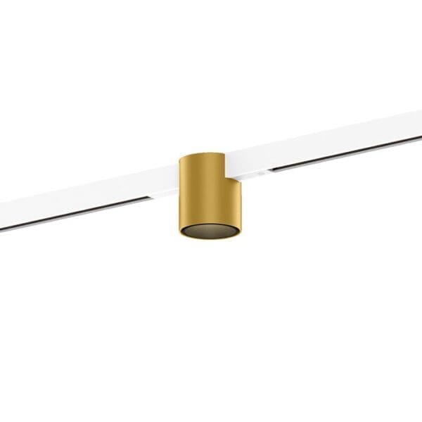 Wever e Ducrè RAY MINI ON TRACK 1.0 - LED 3000K - oro e nero con adattatore bianco