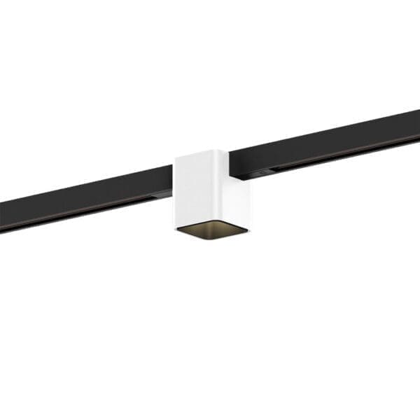 Wever e Ducrè DOCUS MINI ON TRACK 1.0 - LED 2700K - bianco e nero con adattatore nero