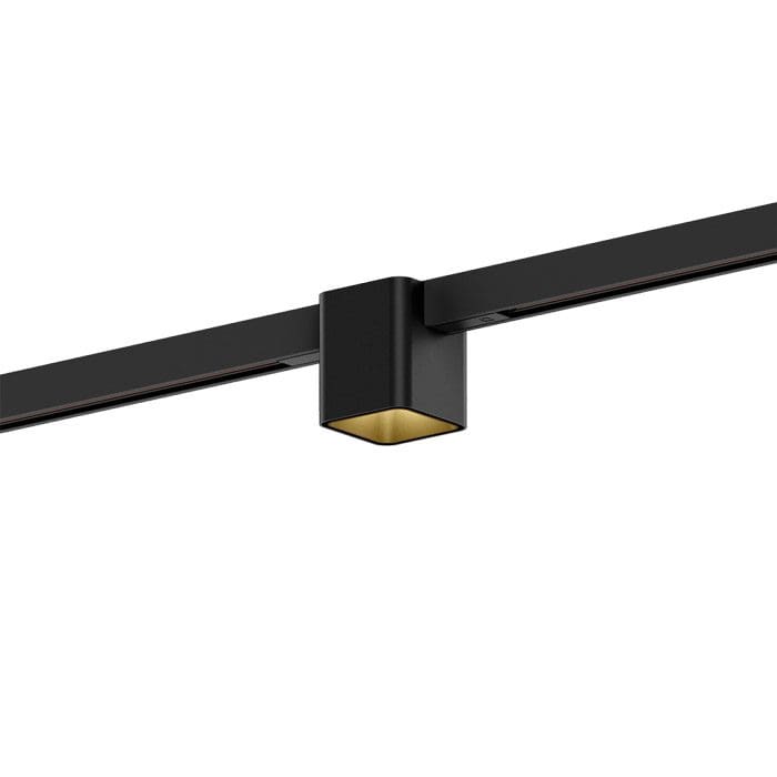 Wever e Ducrè DOCUS MINI ON TRACK 1.0 - LED 2700K - nero e oro con adattatore nero
