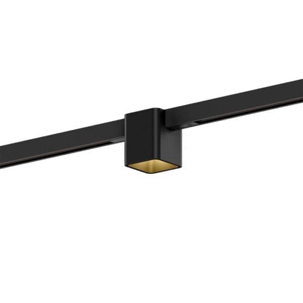 Wever e Ducrè DOCUS MINI ON TRACK 1.0 - LED 3000K - nero e oro con adattatore nero