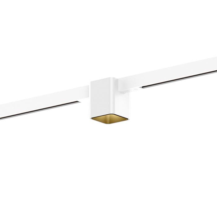 Wever e Ducrè DOCUS MINI ON TRACK 1.0 - LED 2700K - bianco e oro con adattatore bianco