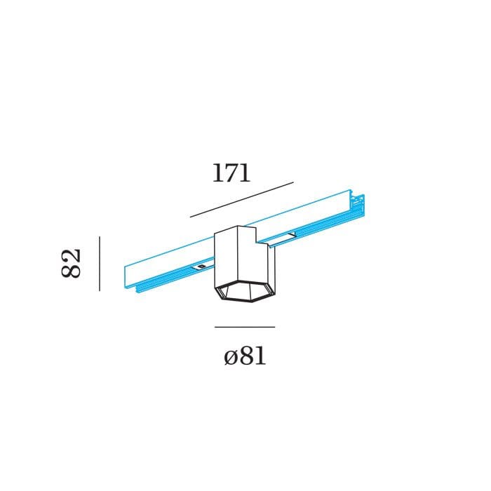 Wever e Ducrè HEXO ON STREX 1.0 - 3000k - white and black with black adapter - Image 3