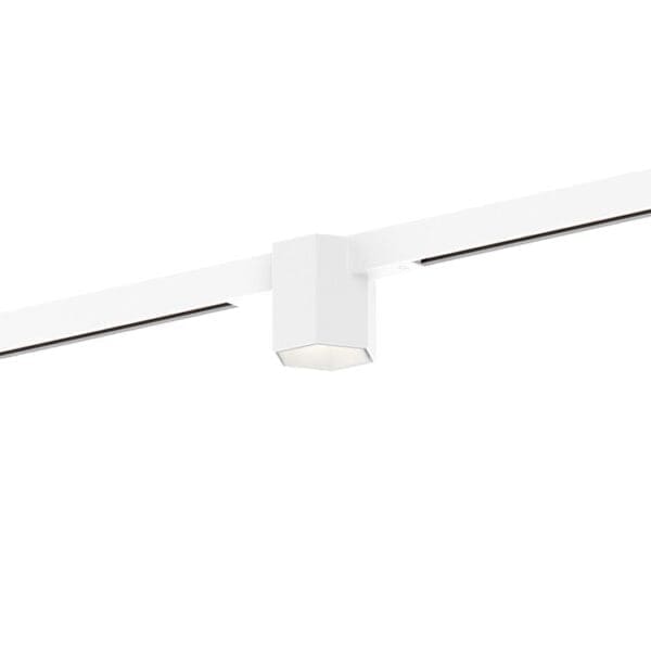 Wever e Ducrè HEXO MINI ON TRACK 1.0 - LED 2700K - bianco con adattatore bianco