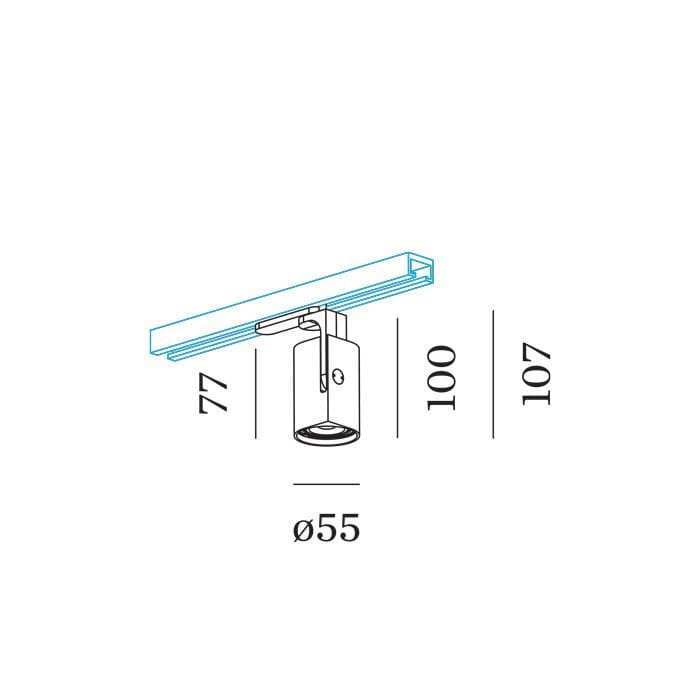 Wever e Ducrè SQUBE ON TRACK 1.0 - LED 3000K - black - Image 3