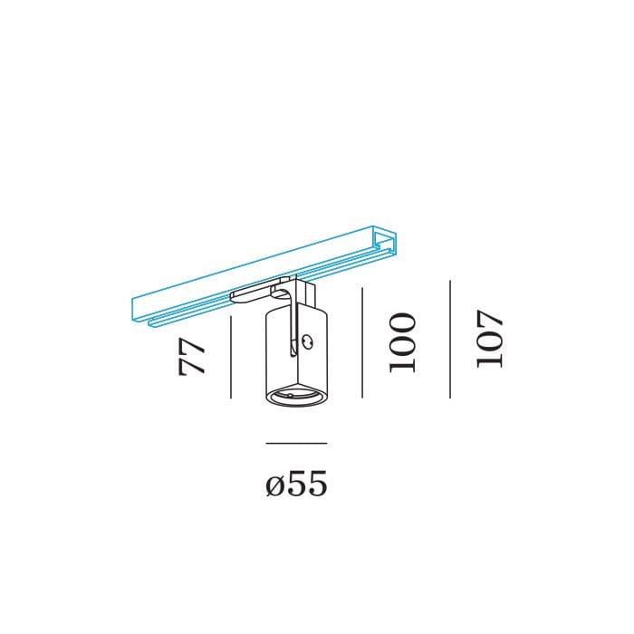 Wever e Ducrè SQUBE ON TRACK 1.0 1800-3000K - for 1-phase - bianco - immagine 3