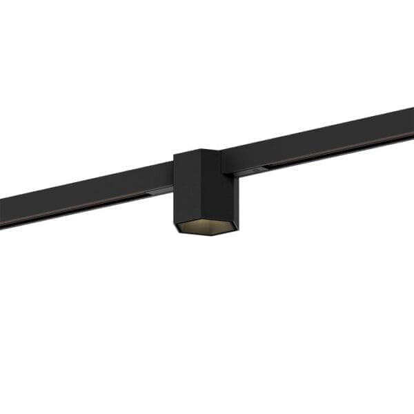 Wever e Ducrè HEXO MINI ON TRACK 1.0 LED 3000K - nero con adattatore nero