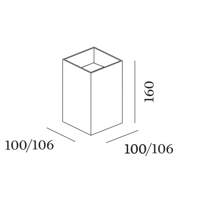 Wever e Ducrè BOX 3.0 parete - LED 1800-2850K - bronzo - immagine 3
