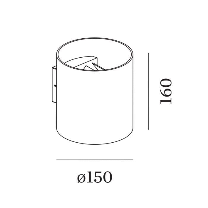 Wever e Ducrè RAY 4.0 parete - LED 3000K - nero - outdoor - immagine 3