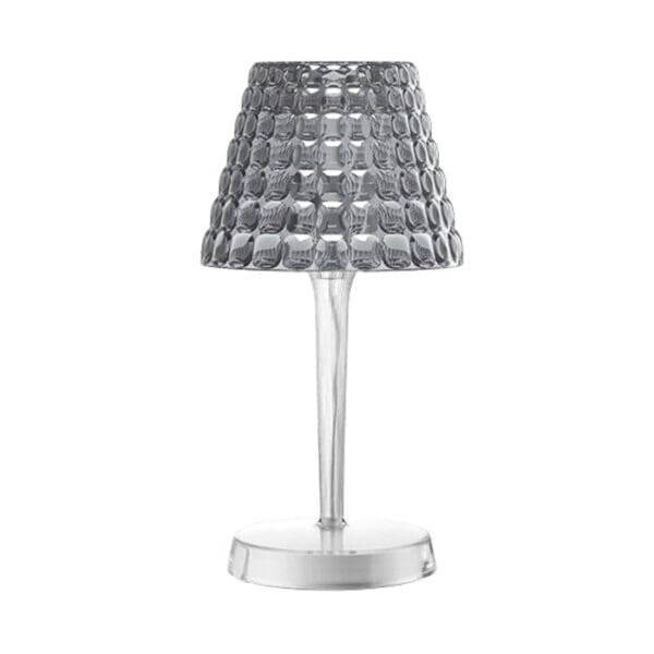 iGuzzini SIROLO da tavolo senza fili - LED 3000K - trasparente grigio