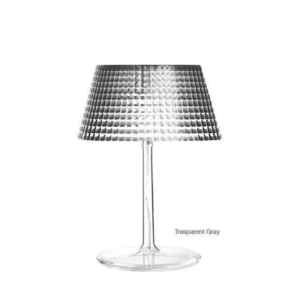 iGuzzini SIROLO da tavolo - LED 3000K - trasparente grigio