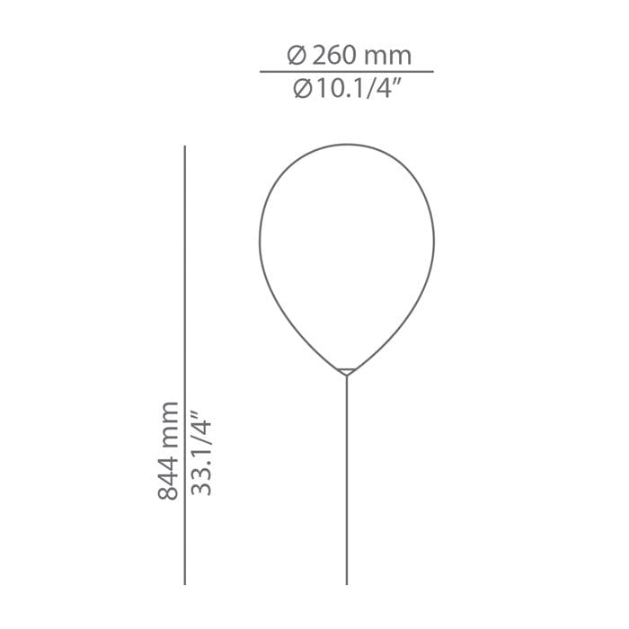 Estiluz BALLOON parete - bianca - immagine 3