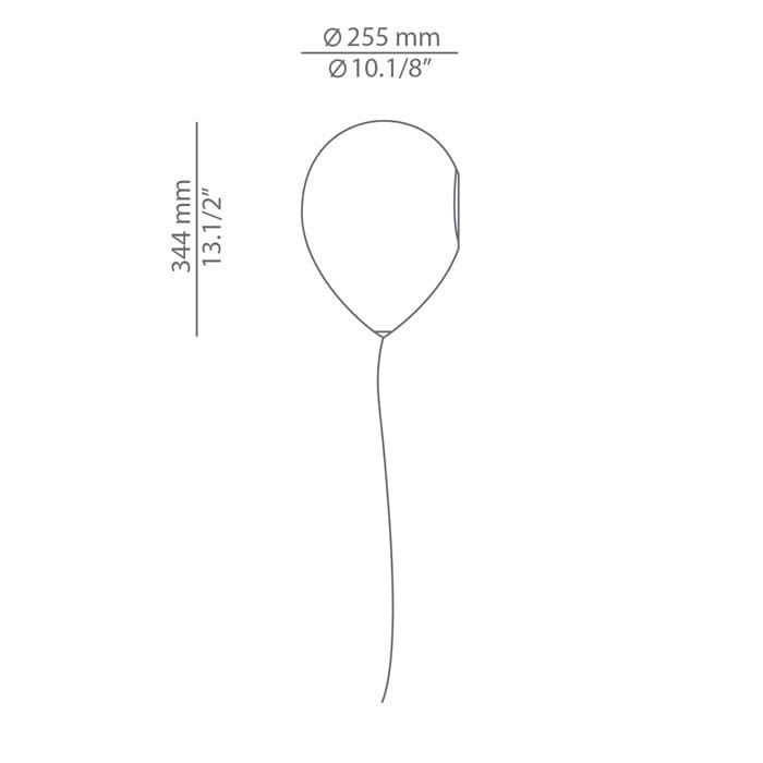 Estiluz BALLOON parete - bianca 3-way switch - immagine 2