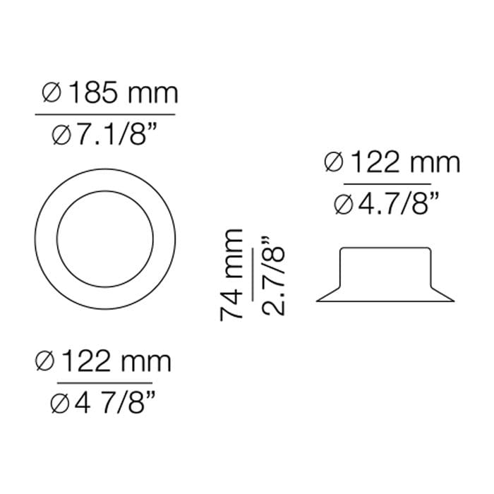Estiluz MAINE parete - LED 2700k - finitura paralume rame - immagine 3