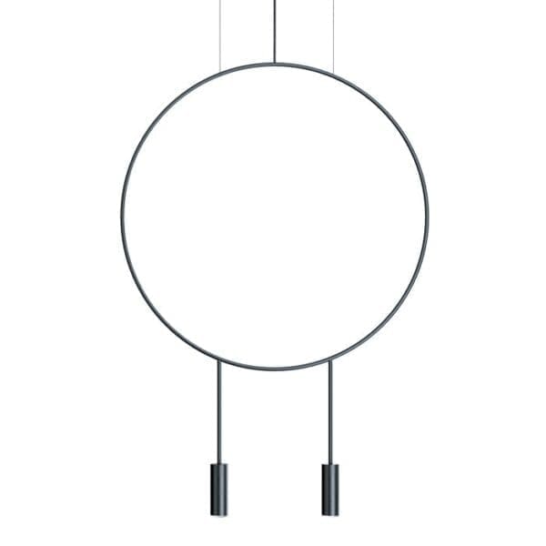 Estiluz REVOLTA T-3636 suspension LED 2700k - black body and heads