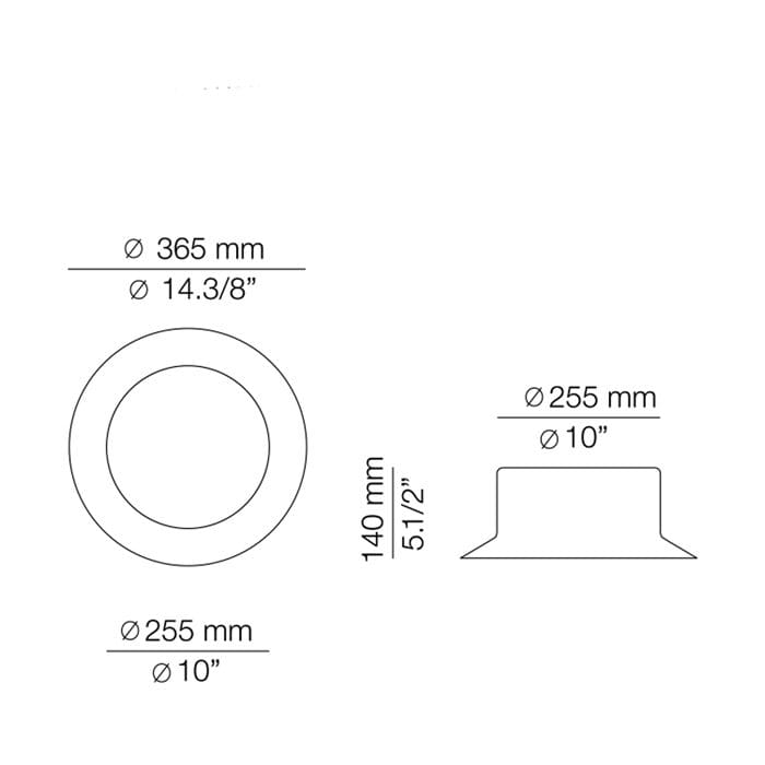 Estiluz MAINE ceiling - LED 2700k - black shade finish - Image 3