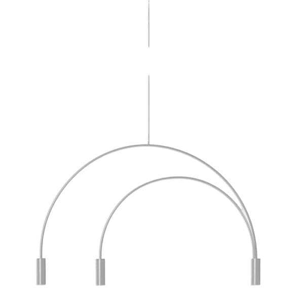 Estiluz VOLTA sospensione - LED 2700k - corpo bianco con finitura teste in bianco