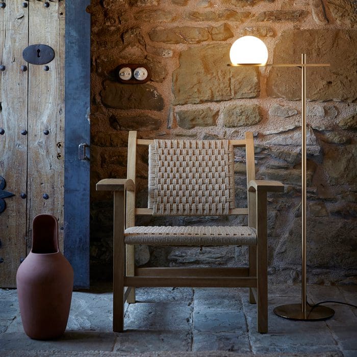 Estiluz CIRC floor - LED 2700k - satin gold - Image 2