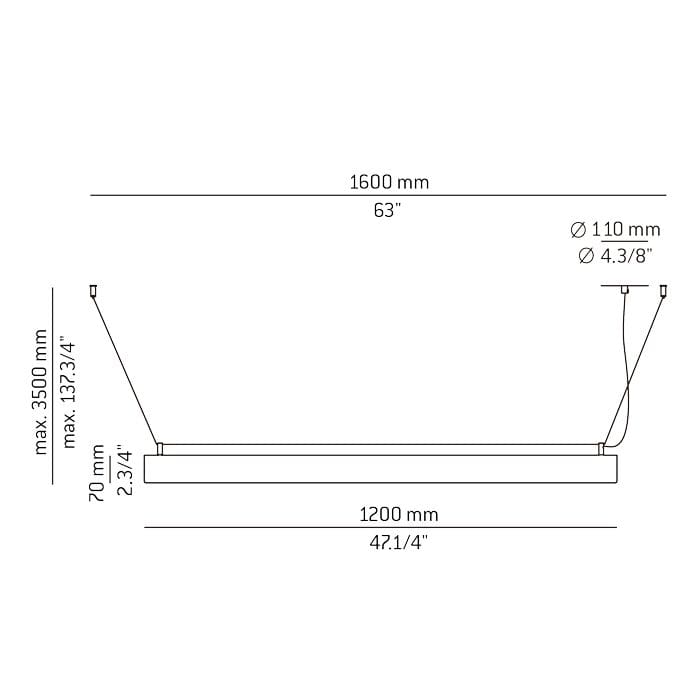 Estiluz GADA suspension LED 2700k - white - Image 3