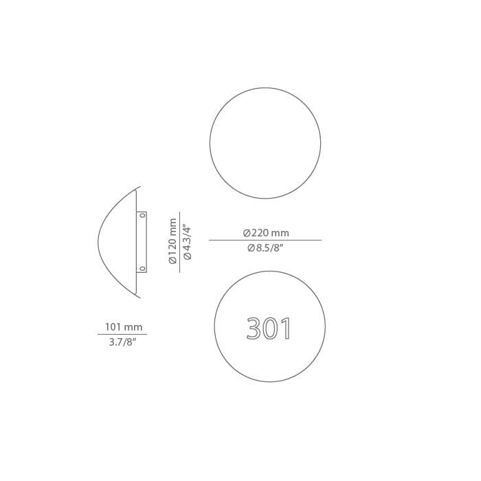 Estiluz LUNE wall - nickel - Image 3