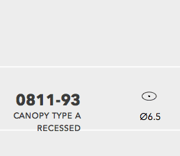 Penta GLO - ON-OFF RECESSED ceiling rose accessory for GLO lamp - white color