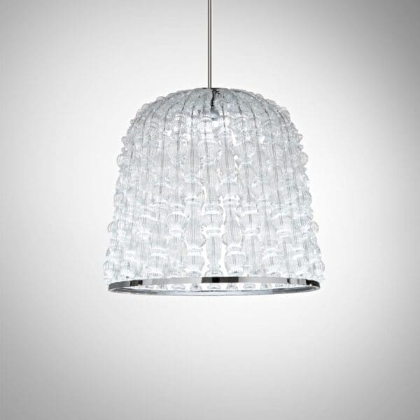 ITALAMP CROWNS 490 suspension 3000k - transparent crystal glass