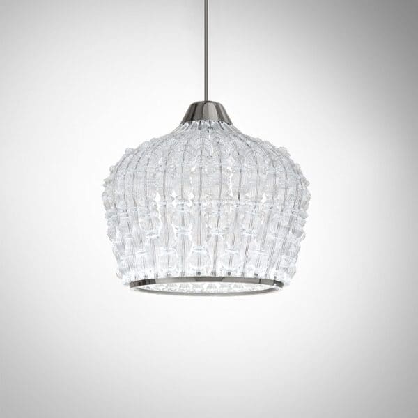 ITALAMP CROWNS 491 suspension 3000k - transparent crystal glass