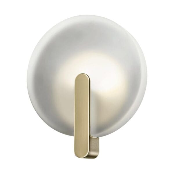 ITALAMP SINUA wall 3000k -  fume glass and light gold structure